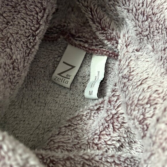 Z By Zella Womens Sherpa Cowl Neck Pullover Sweatshirt Lavender Medium M - Picture 6 of 9
